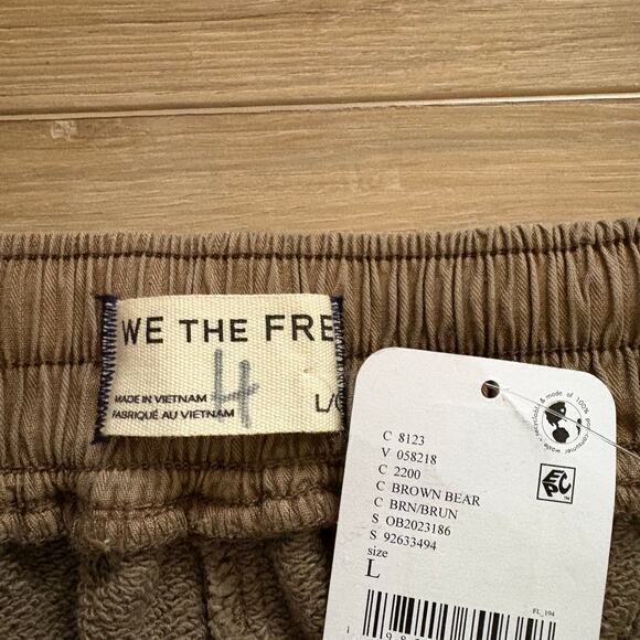 Free People We The Free Jet Set Knit Pull-On Pants L - Picture 2 of 10